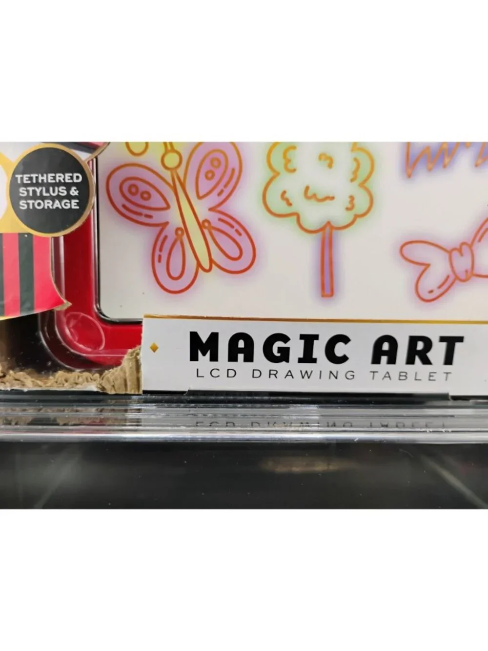 FAO Schwarz Magic Art LCD Drawing Tablet Ages 3+ Tethered Stylus